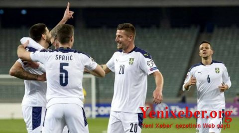 Сборная Азербайджана проиграла Сербии в отборе ЧМ-2022