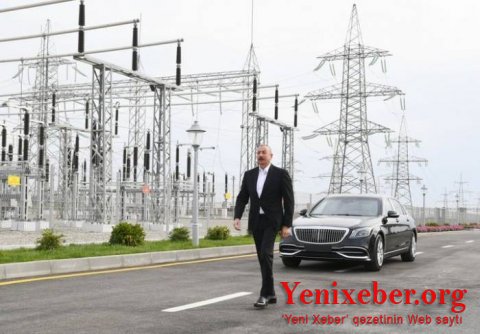 Президент Ильхам Алиев принял участие в открытии подстанций «Говсан» и «Маштага» - 