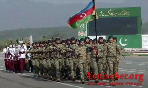 Азербайджанские военнослужащие приняли участие в военном параде в Пакистане