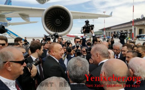 Президент Азербайджана принимает участие в открытии нового аэропорта Ризе-Артвин