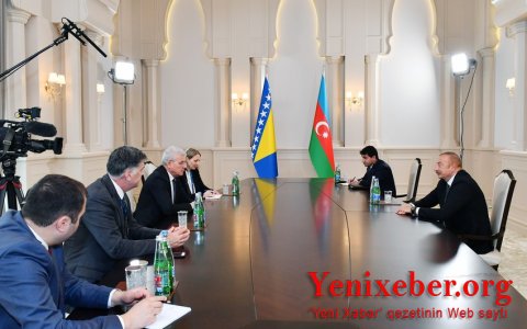 Президент Азербайджана встретился с председателем Президиума Боснии и Герцеговины
