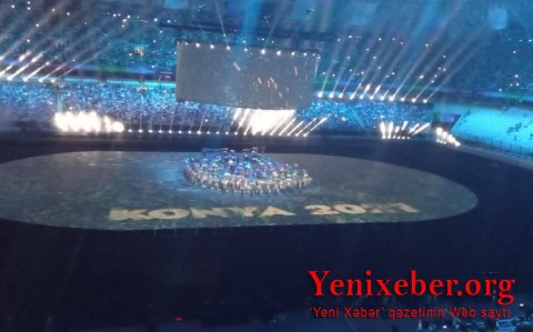 Ильхам Алиев и Мехрибан Алиева принимают участие в открытии V Игр исламской солидарности