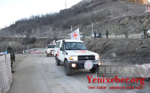В очередной раз обеспечен беспрепятственный проезд по дороге Ханкенди-Лачын автомобилей МККК