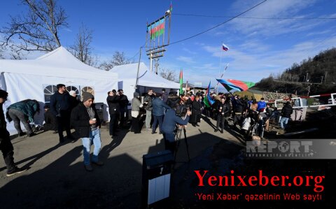 Акция протеста на дороге Ханкенди-Лачын продолжается уже 39 дней