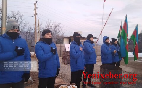 Демонстранты на дороге Ханкенди-Лачын проявляют высокую активность и на 37-й день акции