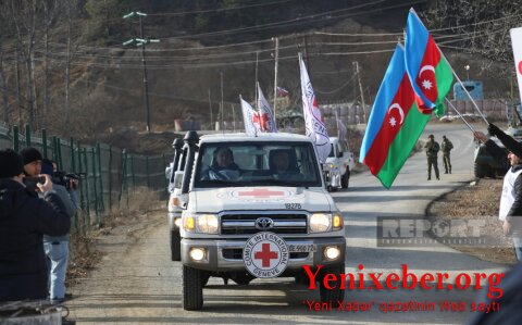 На дороге Ханкенди-Лачын в очередной раз созданы условия для передвижения автомобилей МККК