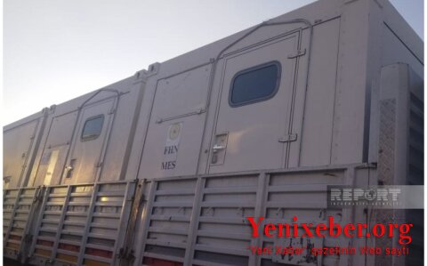 Полевой мобильный госпиталь МЧС Азербайджана доставлен в турецкий Кахраманмараш