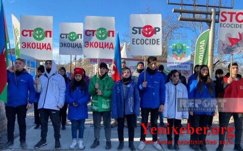 Экоакция на дороге Ханкенди-Лачын: