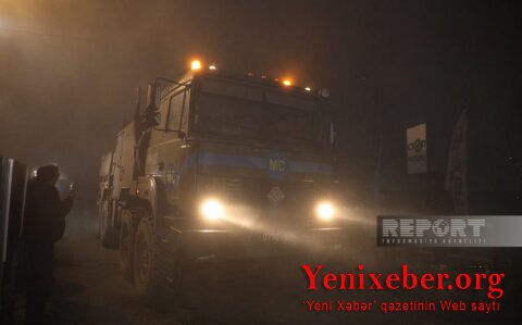 За день по дороге Ханкенди-Лачын беспрепятственно проехали 95 автомобилей миротворцев и МККК