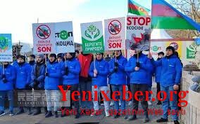 Акция на дороге Ханкенди-Лачын: