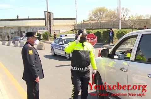 Yol polisindən karantin postlarında sıxlığı aradan qaldırmaq üçün-