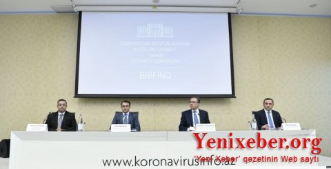 Operativ Qərargah brifinq keçirir -