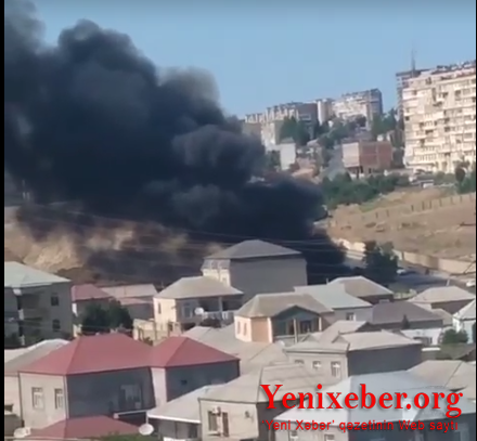 Yeni Günəşlidə güclü yanğın başlayıb-