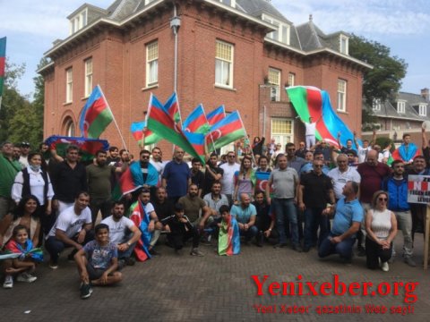 Bu ölkədə aksiya keçirən ermənilər ərazidən qovuldu