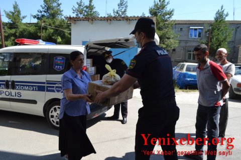 XAÇMAZ POLİSİ ONLARIN BAYRAM SEVİNCİNƏ QOŞULDU