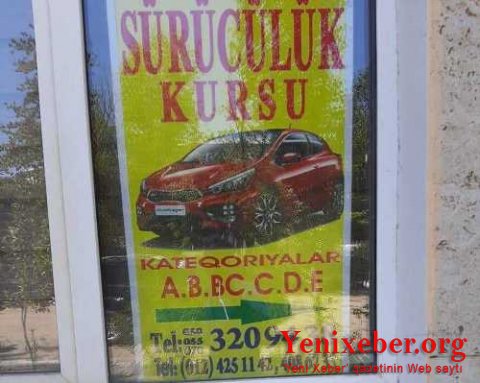 12 saylı Bakı Peşə Liseyinin idman zalı sürücülük kursuna çevrilib-
