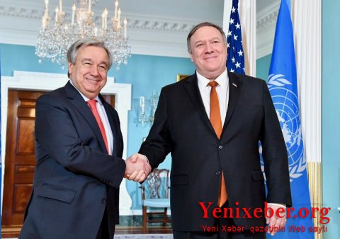Antonio Quterreş və Mayk Pompeo arasında görüş olacaq