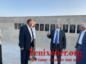 Millət vəkili Sabir Rüstəmxanlı Həsənabad qəsəbəsində salınan şəhidlər parkında olub-