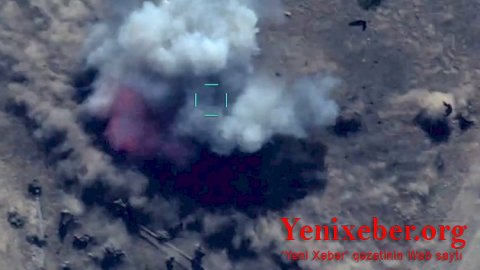 Bir maşın erməni əsgəri məhv edildi -