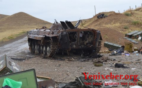 Düşmənin dünən məhv edilən döyüş texnikaları-