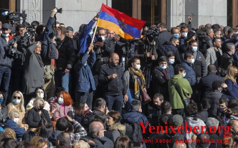 Yerevanda Paşinyana qarşı yeni aksiya keçirilib