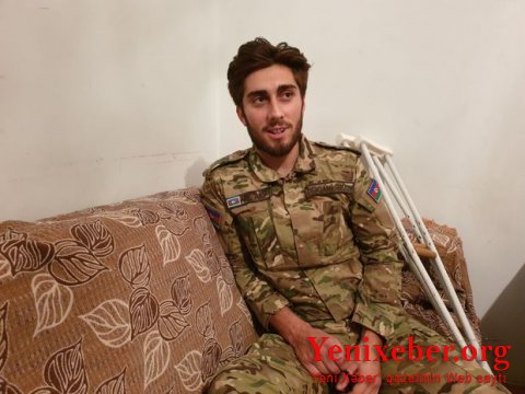 Vətən müharibəsinin 21 yaşlı qazisi:  -