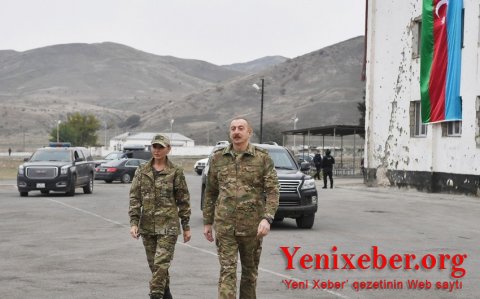 İlham Əliyev və Mehriban Əliyeva Ağdam şəhərinə gedib-