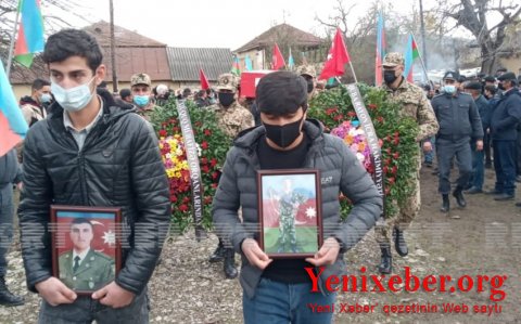 Şəhid olan hərbi qulluqçu Qubada dəfn edilib-