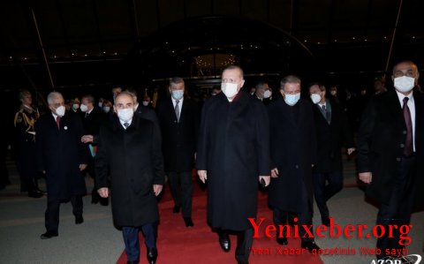 Rəcəb Tayyib Ərdoğanın Azərbaycana rəsmi səfəri başa çatdı