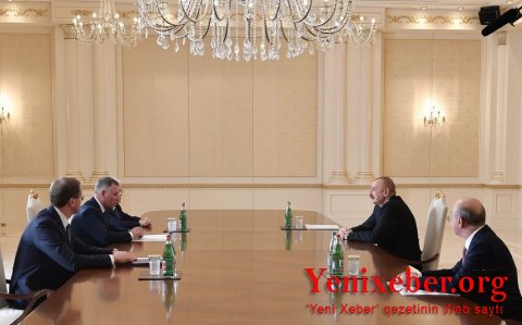 İlham Əliyev rusiyalı naziri qəbul edib-