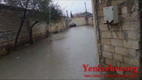 Yağış suları Sulutəpədə həyatı iflic etdi:  -