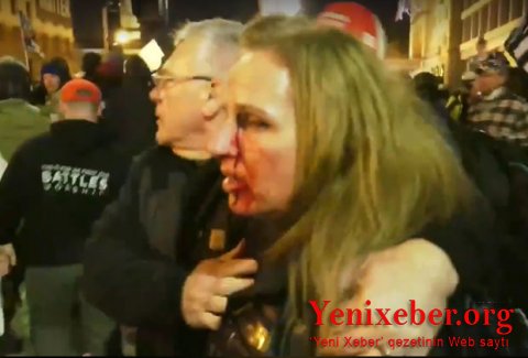 Trampın planlaşdırılan mitinqindən əvvəl qarşıdurma yaşandı -