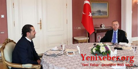 Rəcəb Tayyib Ərdoğan Saad əl-Həriri ilə görüşüb