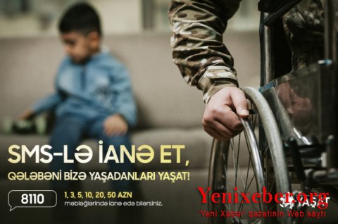 YAŞATmaq üçün SMS nömrəsi: 