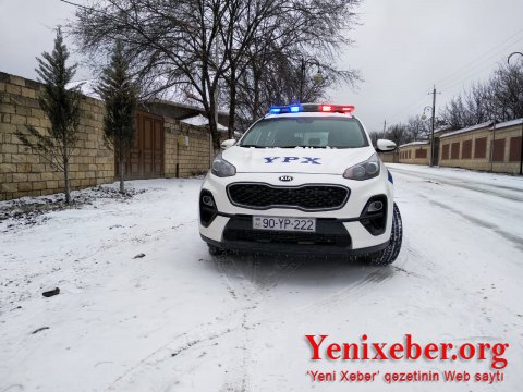 Qubada qar yağması ilə əlaqədar -