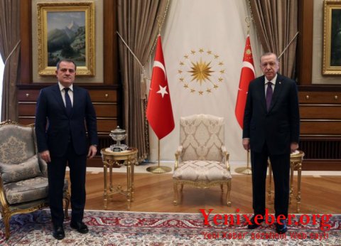 Ceyhun Bayramov Ərdoğanla görüşdü-