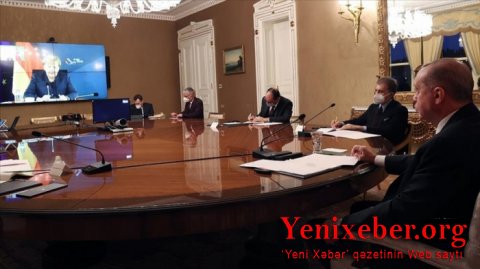 Ərdoğan Merkellə videoformatda görüşdü-