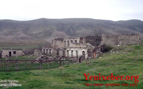 Füzuli rayonunun Qarakollu kəndinin görüntüləri-