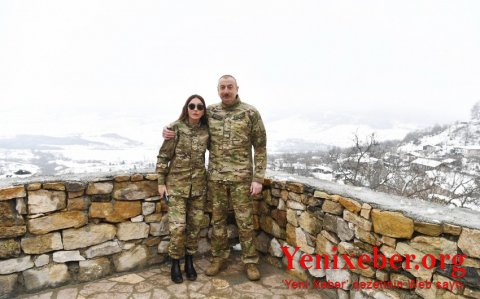 Prezident və birinci xanım Daşaltı kəndində olublar -