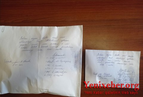 Balakən sakinindən -