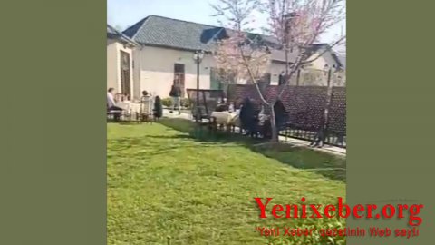 Göyçayda restoranda-