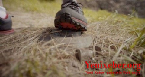 Ukrayna hərbçisi minaya düşdü-