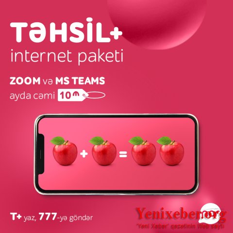 Onlayn təhsil “Nar”ın “TƏHSİL+” internet paketi ilə daha rahatdır!