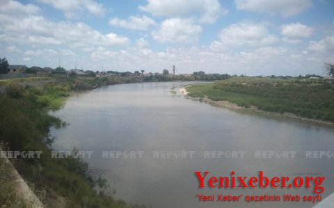 Kürdə suyun səviyyəsi qalxıb, hazırda çay dənizə axır-