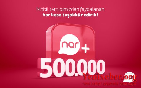  “Nar+” tətbiqinin yüklənmə sayı yarım milyonu ötdü!