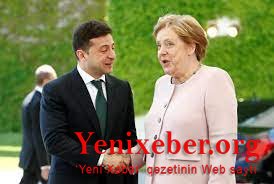 Zelenski Merkellə görüşəcək