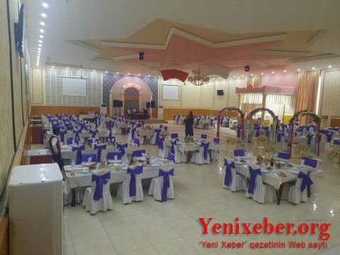 Saatlıdakı "Arzu" şadlıq sarayında  karantin rejimi qaydaları pozulub-