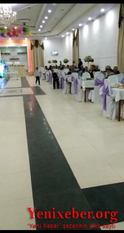 Göyçayda karantin qaydalarını pozan şadlıq sarayının sahibi -