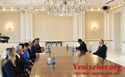 Prezident Türkiyə-Azərbaycan parlamentlərarası dostluq qrupunun nümayəndə heyətini qəbul edib-