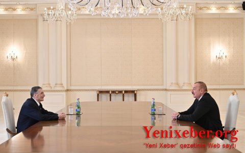   Prezident dünya şöhrətli alimi qəbul edib-